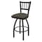 Holland Bar Stool Co 30" Swivel Bar Stool, Black Wrinkle, Graph Chalice Seat 81030BW019 - alternate 1